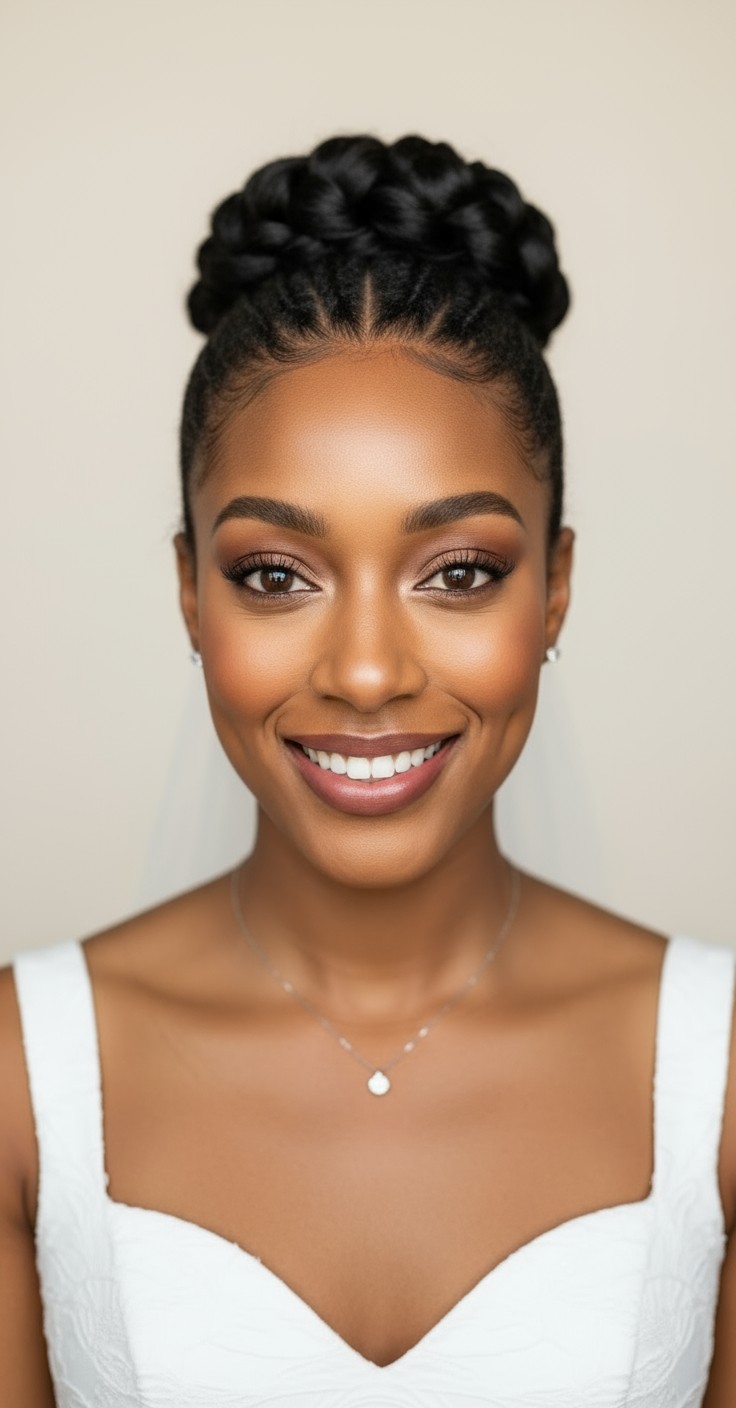 After Sleek Updo Wedding